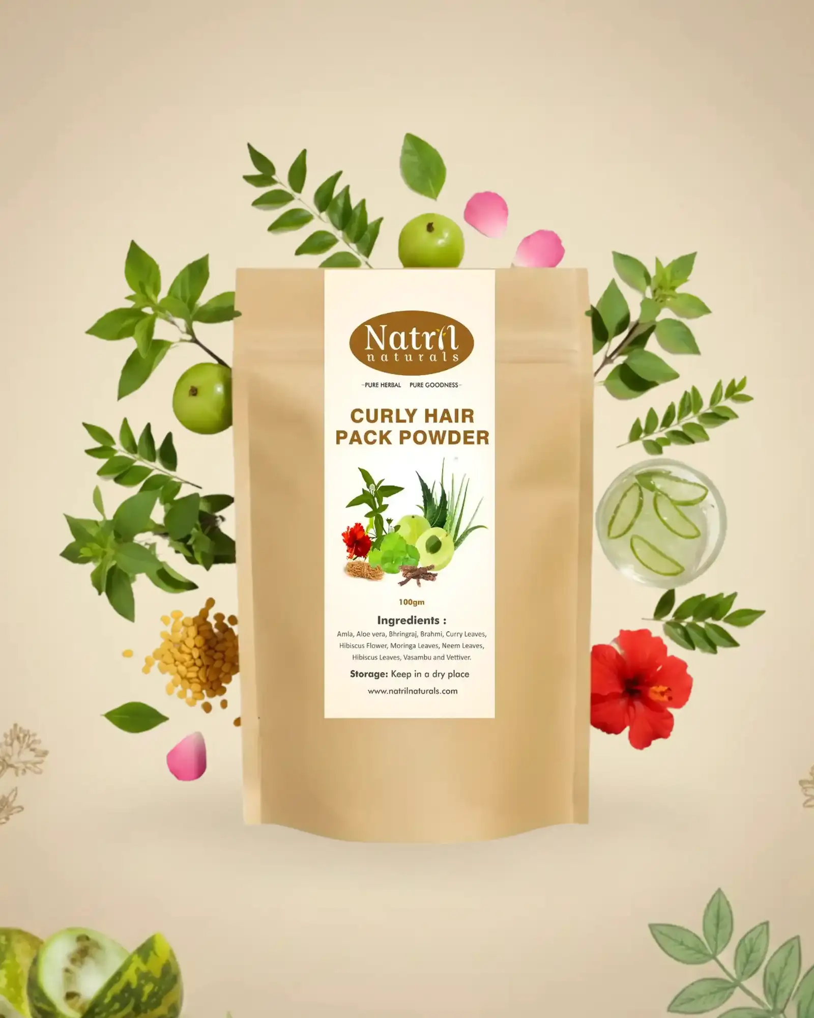 CURLY HAIR MASK POWDER(100g) - image 1