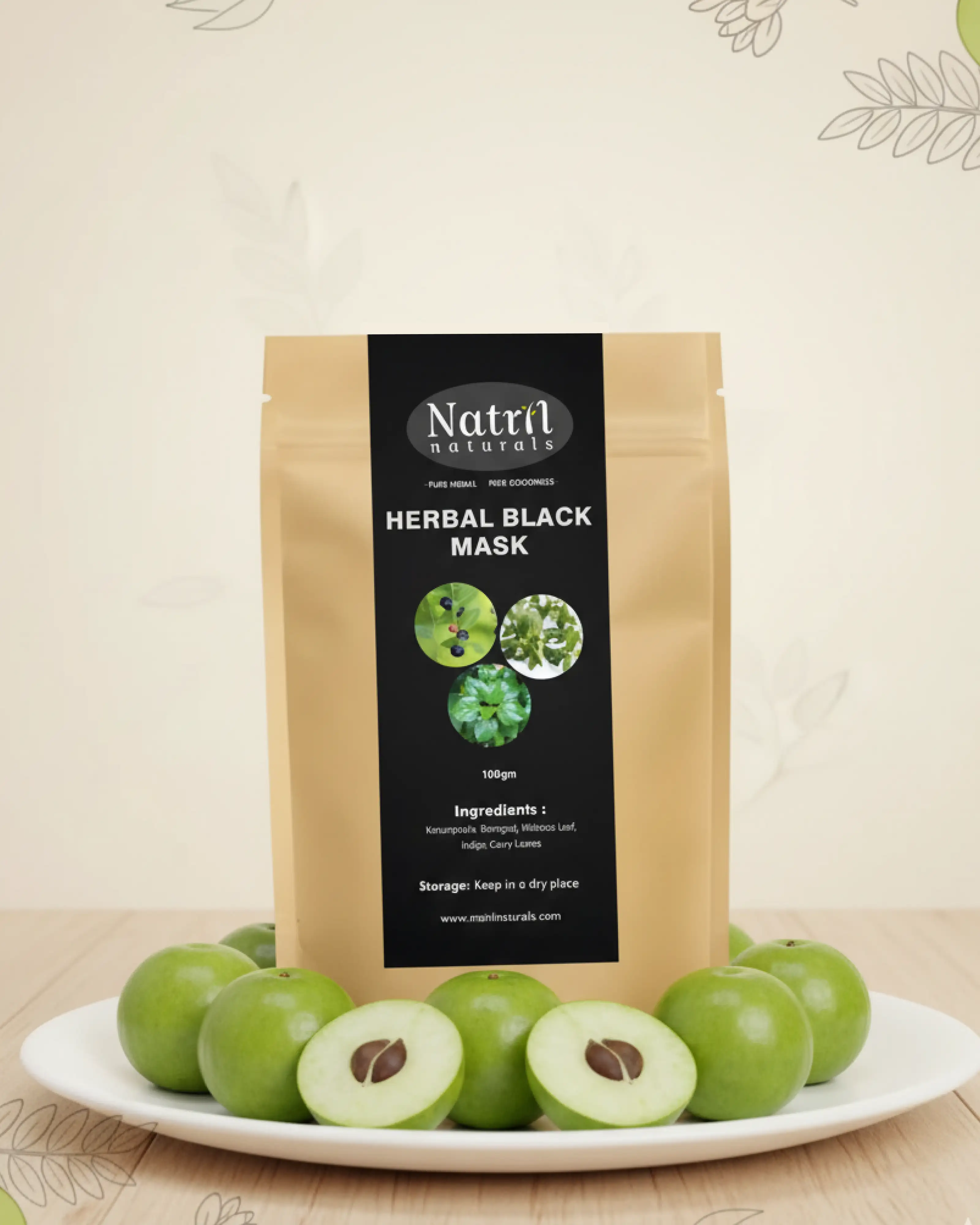 HERBAL BLACK MASK(100 g) - image 1